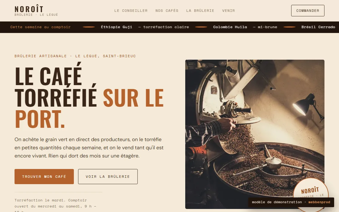 Aperçu du site Noroît